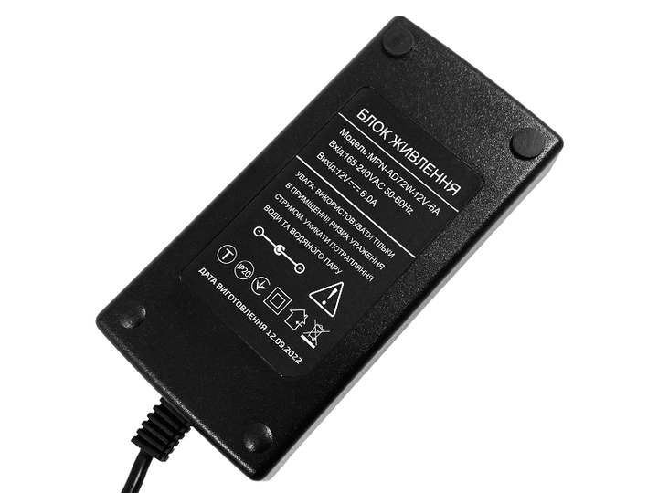 Блок живлення 72W-IP44 пластик 12V (1013433) - изображение 4
