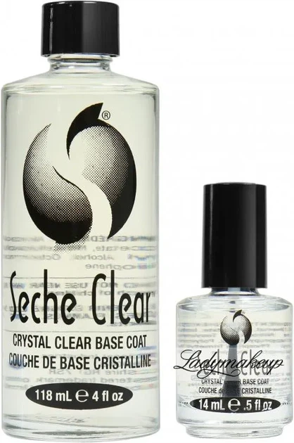 Zestaw Seche Crystal Clear Baza pod lakier bezbarwna 118 ml + Baza pod lakier bezbarwna 14 ml (809217555019) - obraz 2