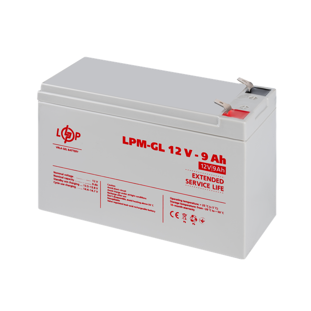 Акумулятор гелевий LogicPower LPM-GL 12V - 9 Ah - изображение 4