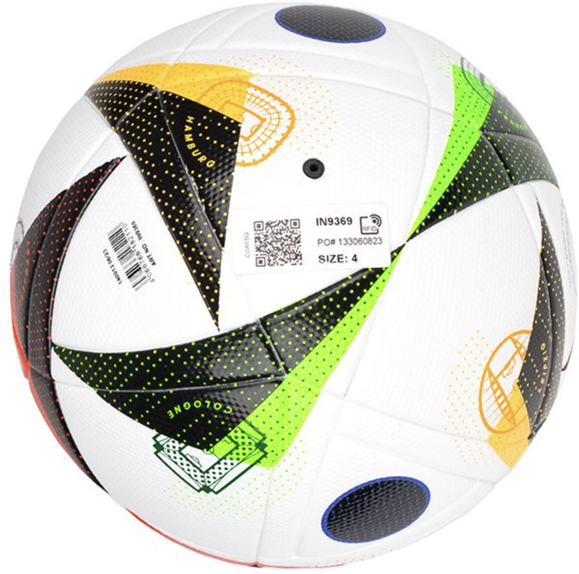 М'яч для футболу Adidas Euro 2024 Fussballliebe League (розмір 5) IN9369, - зображення 3