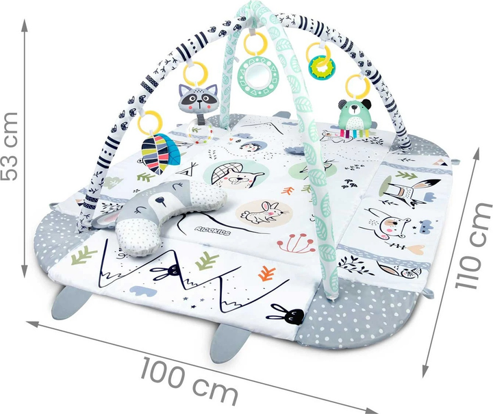 Інтерактивний навчальний килимок Ricokids 110 x 100 см Кролик 7350 (5903890602079) - зображення 11