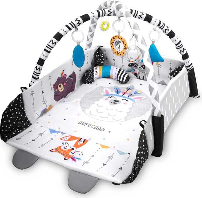 Інтерактивний навчальний килимок Ricokids 110 x 100 см Boho 7318 (5908220476337) - зображення 3
