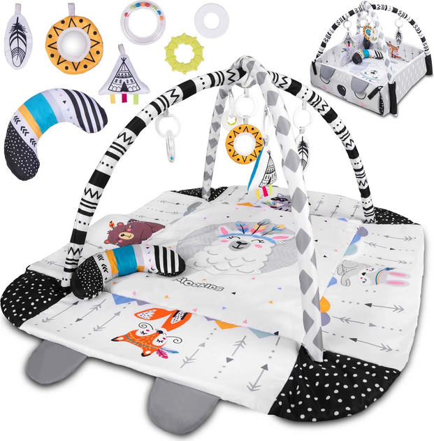 Інтерактивний навчальний килимок Ricokids 110 x 100 см Boho 7318 (5908220476337) - зображення 8