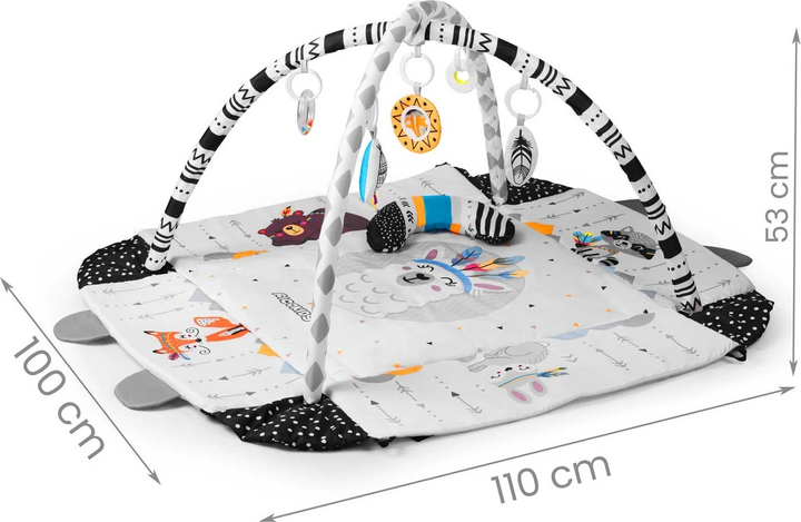 Інтерактивний навчальний килимок Ricokids 110 x 100 см Boho 7318 (5908220476337) - зображення 9