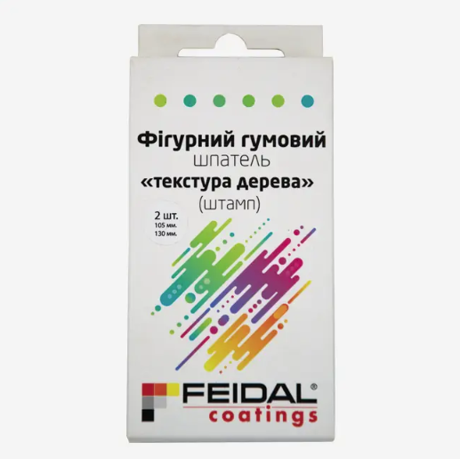 Комплект з двох гумових штампів для дерева Feidal ефект опалубки 105 і 130мм - зображення 2