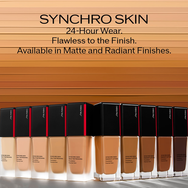 Тональний крем для обличчя Shiseido Synchro Skin Self-Refreshing SPF30 420 Bronze 30 мл (729238217881) - зображення 5