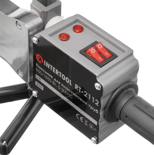 Паяльник пластиковых труб Intertool 850/1850 Вт x 20-63 мм (RT-2112) - Фото 7 Паяльник пластиковых труб Intertool 850/1850 Вт x 20-63 мм (RT-2112) - изображение 7