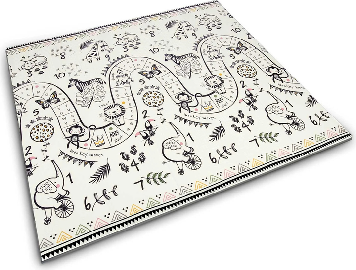 Mata piankowa edukacyjna Nukido składana 200 x 180 x 1 cm Góry (NK-340) (5903890609030) - obraz 3