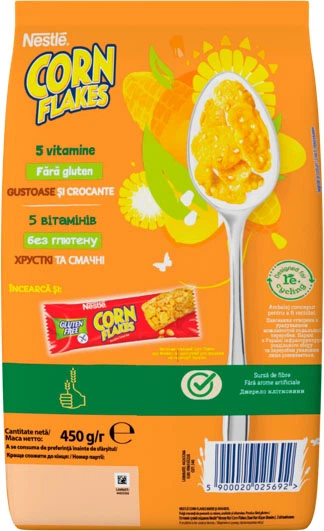 Готовый сухой завтрак HONEY NUT CORN FLAKES без глютена 450 г (5900020025692) - Фото 2 Готовый сухой завтрак HONEY NUT CORN FLAKES без глютена 450 г (5900020025692) - изображение 2