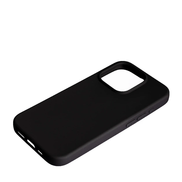 Силиконовый чехол Case SMTT (AA) для Apple iPhone 15 Pro Max Black - Фото 2 Силиконовый чехол Case SMTT (AA) для Apple iPhone 15 Pro Max Black - изображение 2