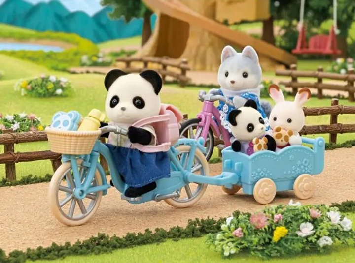 Ігровий набір Epoch Sylvanian Families Cycle & Skate Panda Girl 5652 (5054131056523) - зображення 5
