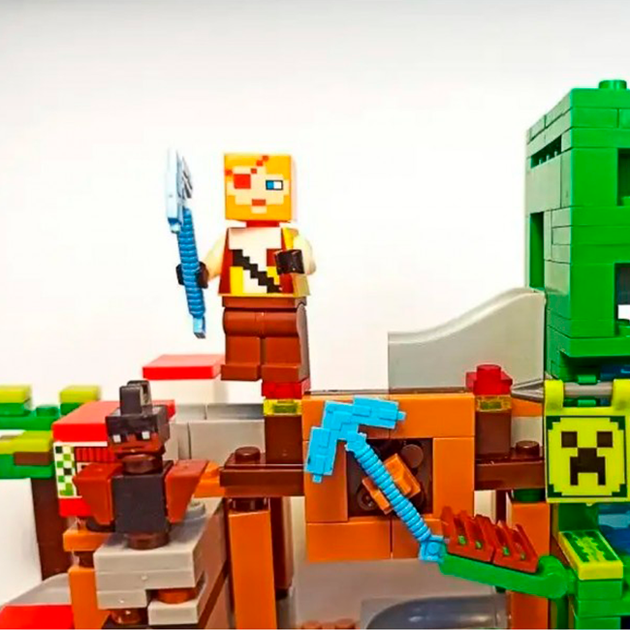 Конструктор «Шахта Кріпера» My World Minecraft (451 деталь, LED, LB313) - зображення 5
