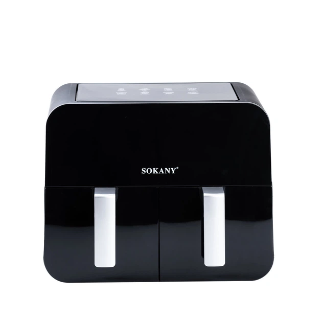 Аэрогриль фритюрница мультипечь SOKANY SK-10005 на 10 л сенсорная черный - изображение 12