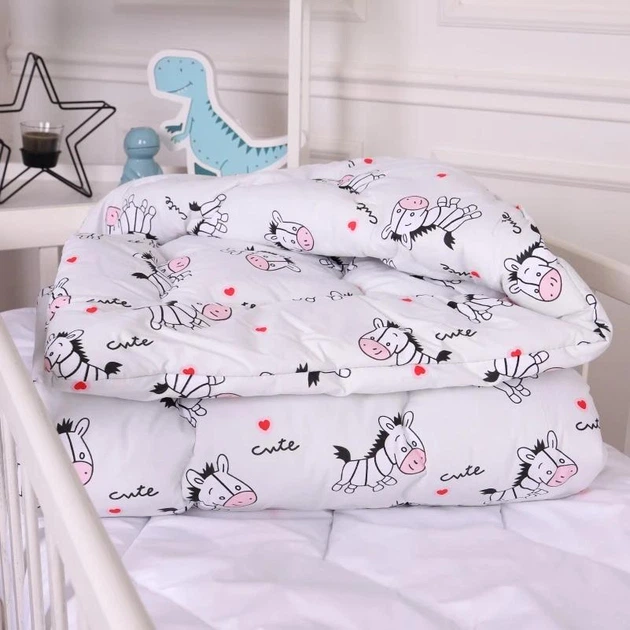 Одеяло MirSon Kids Time антиаллергенное зимнее 20-0040 Cute white zebra 140x205 см EcoSilk (2200009665882) - Фото 1 Одеяло MirSon Kids Time антиаллергенное зимнее 20-0040 Cute white zebra 140x205 см EcoSilk (2200009665882) - изображение 1