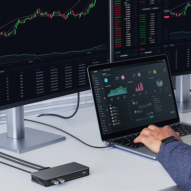 Багатофункціональний адаптер Ugreen CM615 USB-C Grey (6957303899128)   - зображення 4