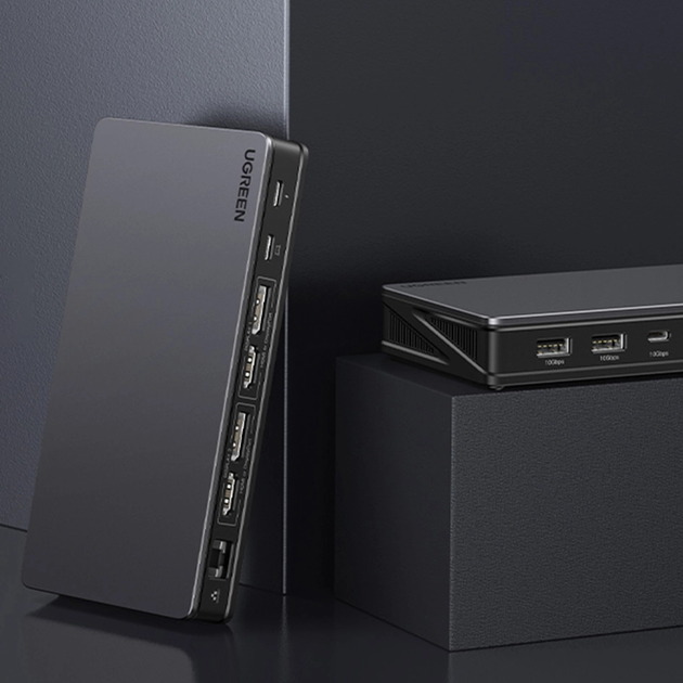 Багатофункціональний адаптер Ugreen CM615 USB-C Grey (6957303899128)   - зображення 8