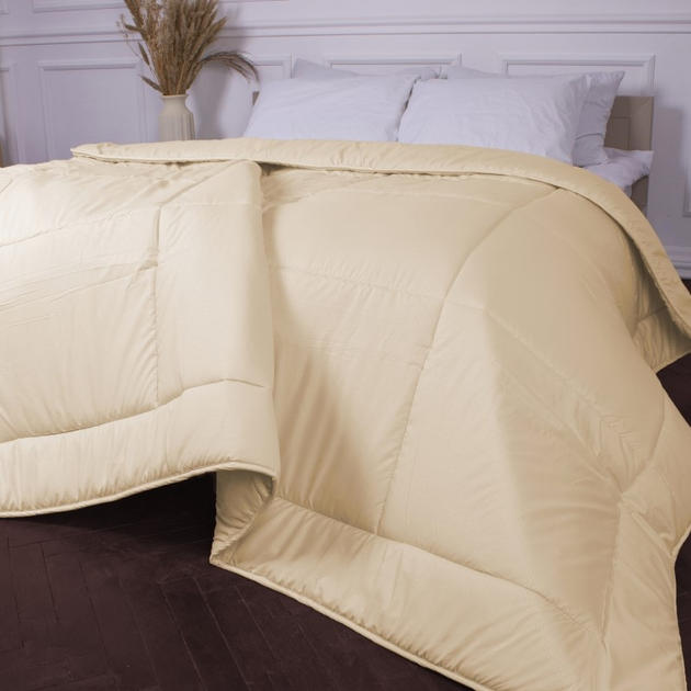 Ковдра MirSon зимова 110x140 см антиалергенна EcoSilk Супер Тепла №1632 Eco Light Krem від Rozetka на платформі USKIDKA Акція на Ковдра MirSon зимова 110x140 см антиалергенна EcoSilk Супер Тепла №1632 Eco Light Krem від Rozetka