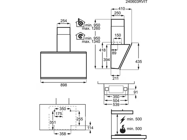 Вытяжка кухонная AEG - GV77D91SB - изображение 8