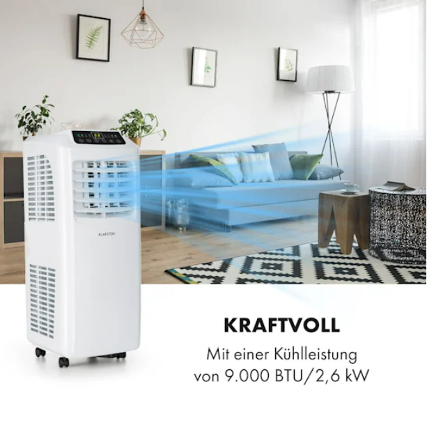 Мобільний кондиціонер Klarstein Pure Blizzard Smart 9k 9000 БТЕ/1010 Вт дистанційне керування - зображення 4