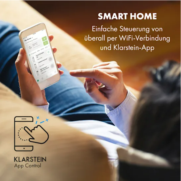 Мобільний кондиціонер Klarstein Pure Blizzard Smart 9k 9000 БТЕ/1010 Вт дистанційне керування - зображення 8