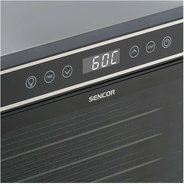 Сушка, дегидратор для продуктов Sencor SFD7750SS 7 поддонов 30 см ×28 см, электронное управление 600Вт Черный - изображение 4