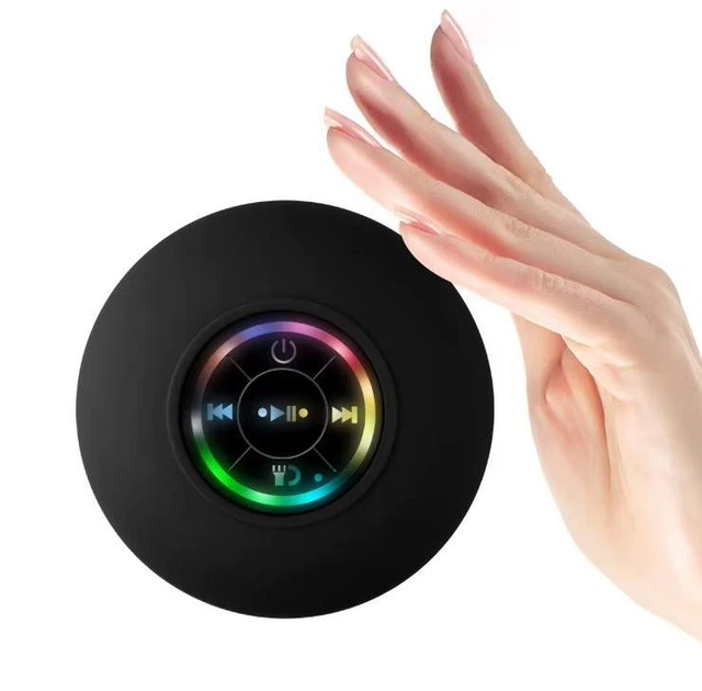 Бездротова Bluetooth-колонка для душу Wireless Speaker BTS07 чорна - зображення 4