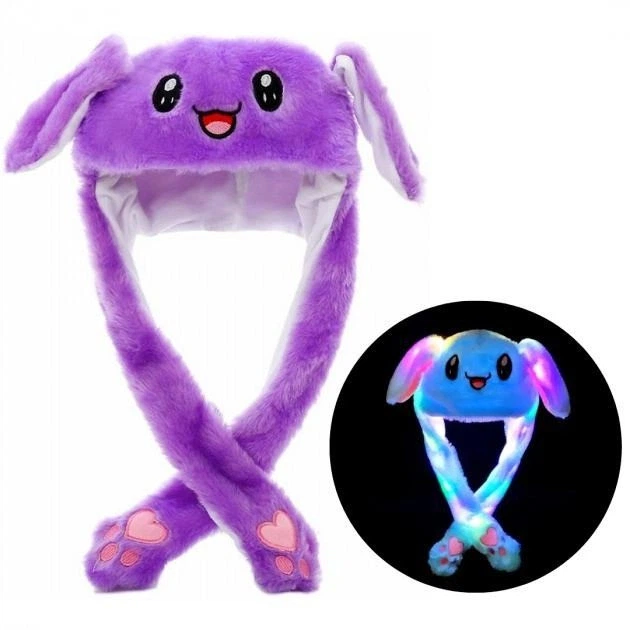 Светящаяся шапка с двигающими ушками Единорог Pikachu toys soft toys with led - Фото 3 Светящаяся шапка с двигающими ушками Единорог Pikachu toys soft toys with led - изображение 3