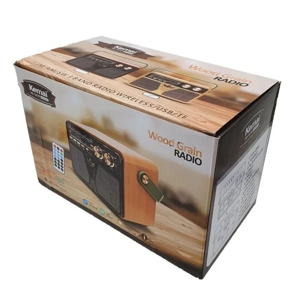 Радиоприёмник ретро Retro Kemai MD-507BT AM, SW, FM аккумуляторный USB с пультом - изображение 5