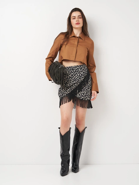 Юбка женская Zara 2298/060 XS Черная (02298060064010) - изображение 3