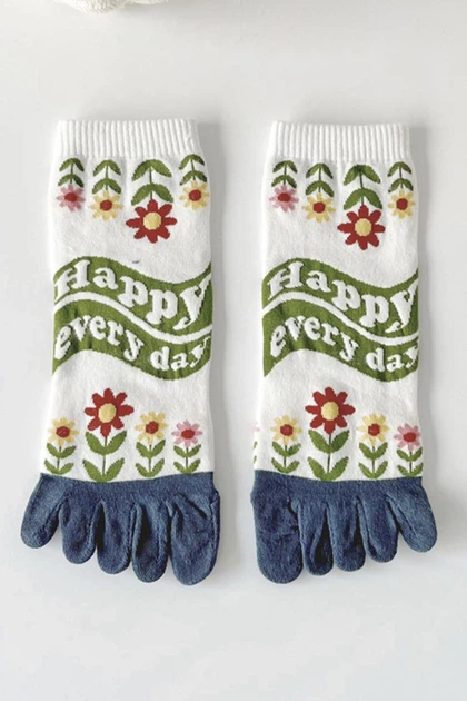 Шкарпетки з пальцями жіночі Happy every day Apmi 36-39 білий - зображення 2