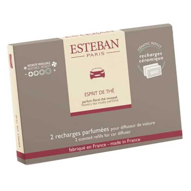 Zestaw wkładów Esteban Esprit de The do dyfuzora samochodowego 2 szt (3660963091278) - obraz 3