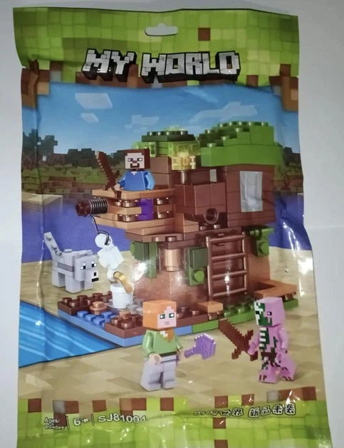 Конструктор Майнкрафт 178 деталей+персонажі, дитячий набір Minecraft My World Mineworld Будинок на дереві SJ81004 - зображення 2