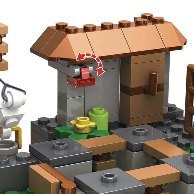 Конструктор Майнкрафт 425 деталей+персонажи, детский набор Minecraft My World Mineworld Битва за сокровища SJ8808 - изображение 6