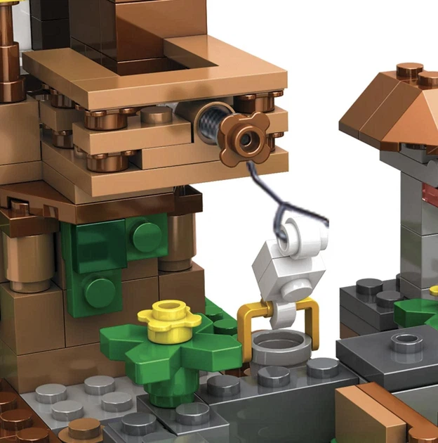 Конструктор Майнкрафт 425 деталей+персонажи, детский набор Minecraft My World Mineworld Битва за сокровища SJ8808 - изображение 8
