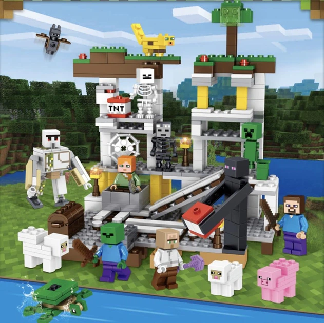 Конструктор Майнкрафт 474 деталей+персонажи, детский набор Minecraft My World Mineworld Строительство шахты SJ82001 - Фото 1 Конструктор Майнкрафт 474 деталей+персонажи, детский набор Minecraft My World Mineworld Строительство шахты SJ82001 - изображение 1
