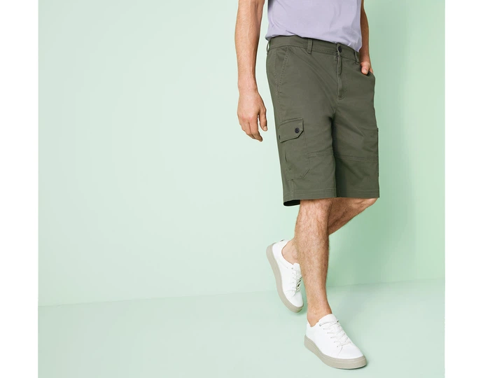 Шорти Карго cargo для чоловіка Livergy LYCRA® 443556 48(M) хакі - Фото 2 Шорти Карго cargo для чоловіка Livergy LYCRA® 443556 48(M) хакі - зображення 2