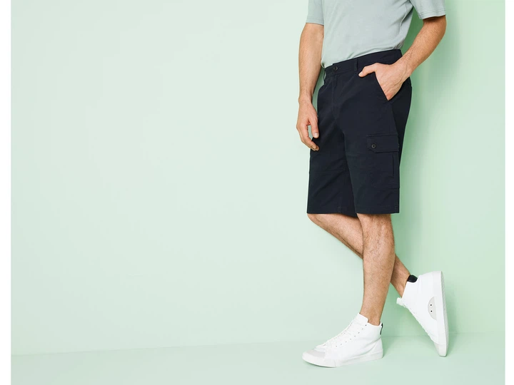 Шорти Карго cargo для чоловіка Livergy LYCRA® 443556 46(S) темно-синій - Фото 2 Шорти Карго cargo для чоловіка Livergy LYCRA® 443556 46(S) темно-синій - зображення 2