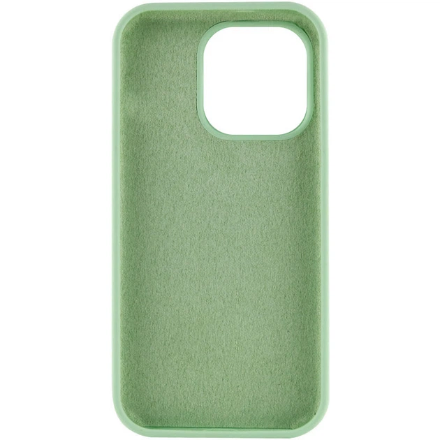 Чохол Silicone Case Full Protective (AA) NO LOGO для Apple iPhone 14 Pro (6.1") Зелений / Pistachio - изображение 3