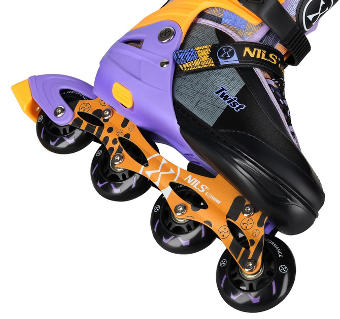 Rolki Nils Extreme Twist NA13810 31-34 S Żółte (5907695580334) - obraz 5