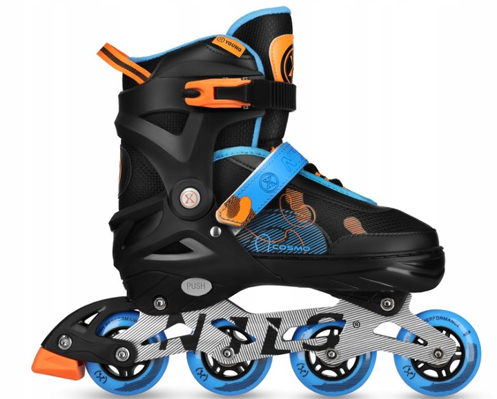 Rolki Nils Extreme Cosmo NA13808 34-37 M Niebieskie (5907695580280) - obraz 3