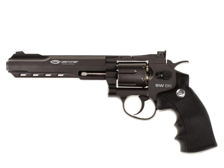 Пневматичний пістолет Gletcher SW B6 Smith & Wesson Сміт і Вессон газобалонний CO2 120 м/с - зображення 2