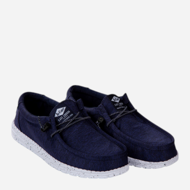 Mokasyny męskie Lee Cooper LCW-25-04-3161M 45 30 cm Niebieskie - obraz 4