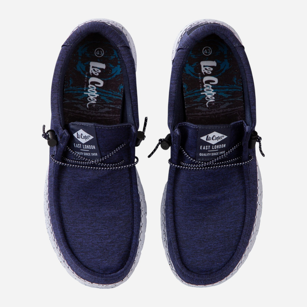 Mokasyny męskie Lee Cooper LCW-25-04-3161M 45 30 cm Niebieskie - obraz 6