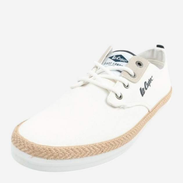 Tenisówki męskie materiałowe do kostki Lee Cooper LCW-25-02-3252M 42 27.9 cm Białe - obraz 4