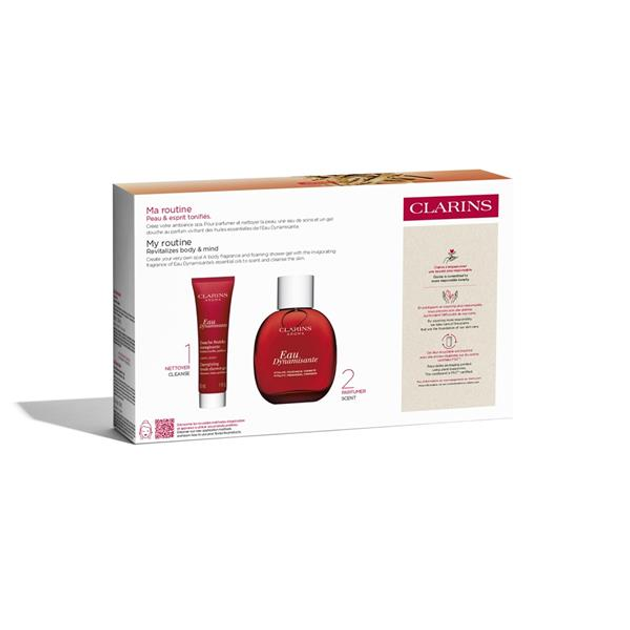 Zestaw Clarins Eau Dynamisante woda toaletowa 100 ml + żel pod prysznic 30 ml + kosmetyczka (3666057327162) - obraz 3
