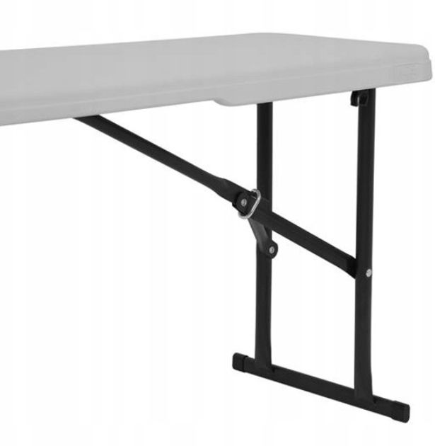 Ławka Nils Camp składana ogrodowa w walizce NC3404 183 cm Biała (5908261681776) - obraz 3