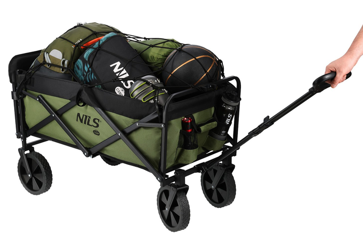 Wózek turystyczny Nils Camp NC2602 150 L Zielony (5908261680373) - obraz 5
