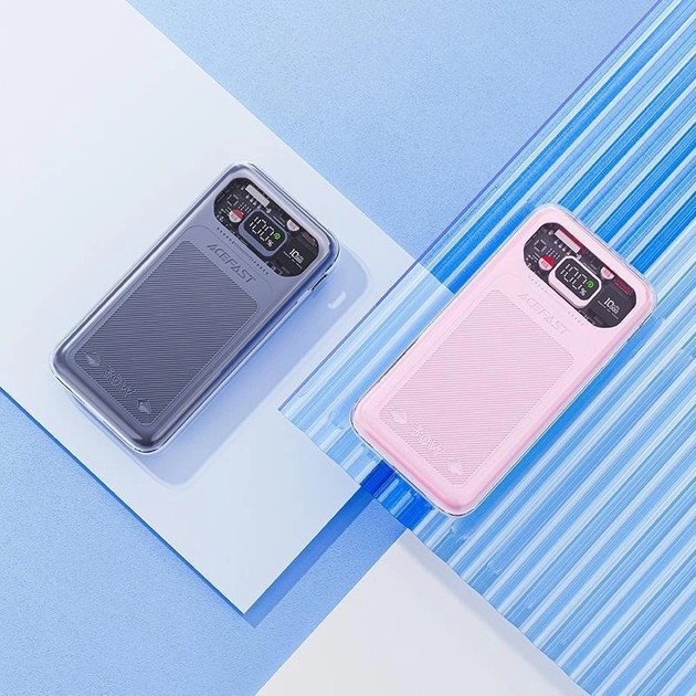 УМБ Acefast M1 10000 mAh Sparkling Series Fast Charging 30W Purple (6974316281993) - зображення 3