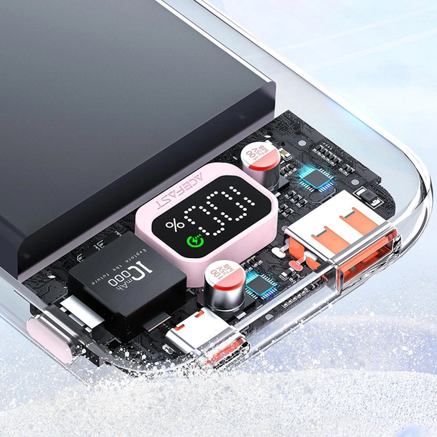 УМБ Acefast M1 10000 mAh Sparkling Series Fast Charging 30W Grey (6974316282020) - зображення 5
