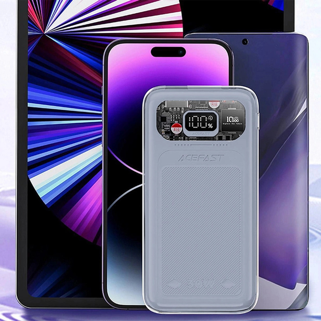 УМБ Acefast M1 10000 mAh Sparkling Series Fast Charging 30W Grey (6974316282020) - зображення 6